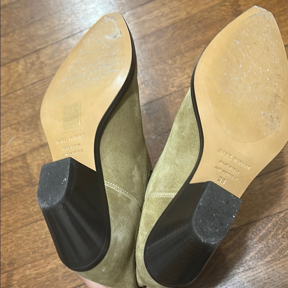 Isabel Marant Dahope Tan Suede Western Boots - Picture 7 of 8